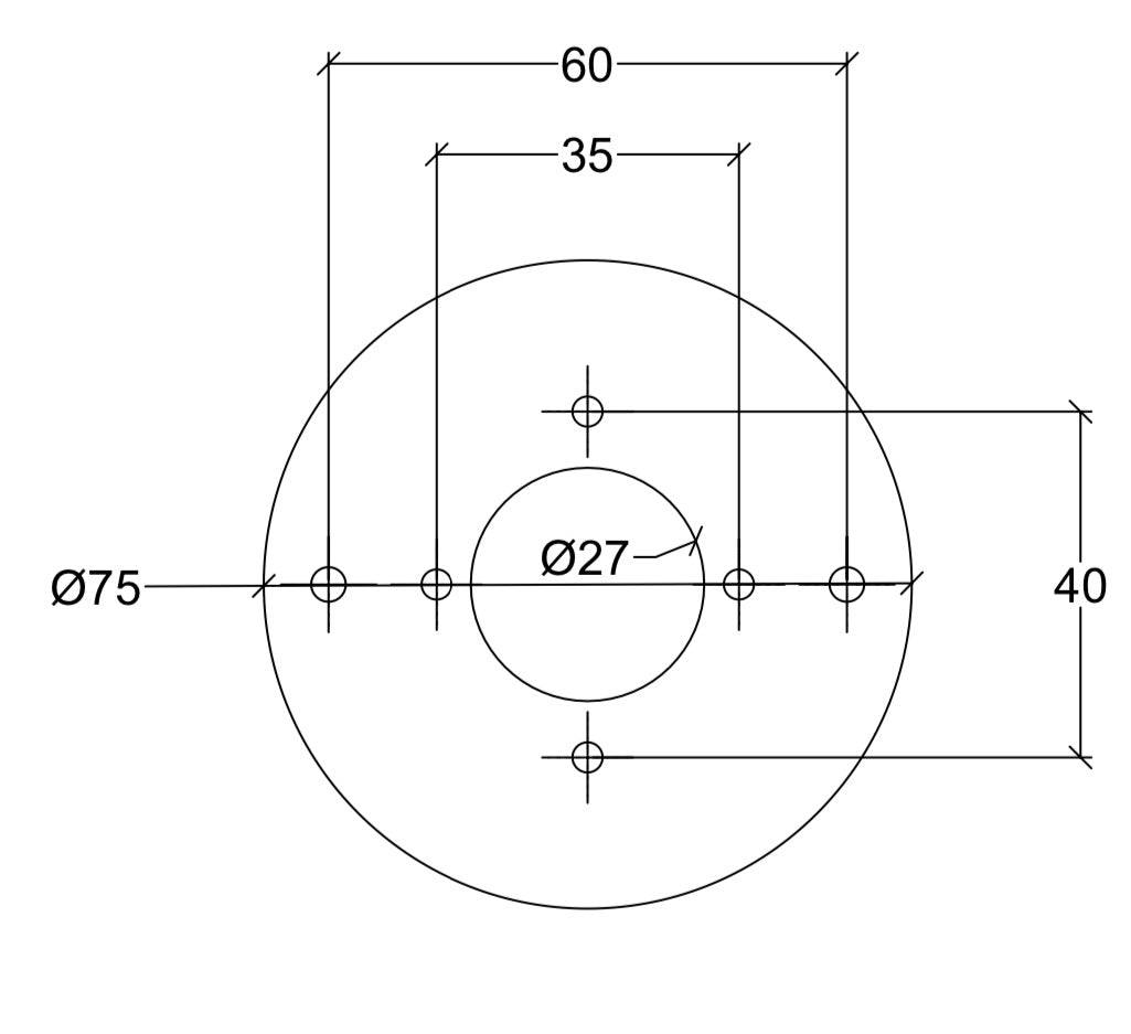 DLS Lighting, Montageplatte für Clippo S, Zubehör für Lichtmontage