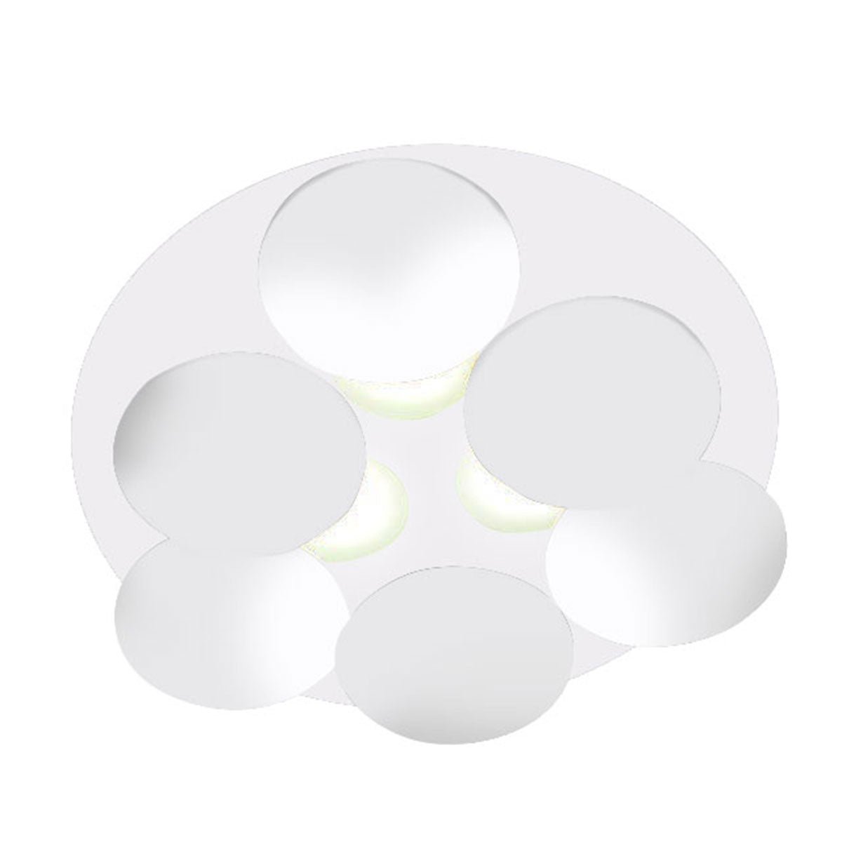 Braga, Deckenleuchte Nuvola 45cm, Weiss-Weiss, moderne Deckenleuchte