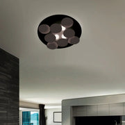 Braga, Deckenleuchte Nuvola 60cm, Corten Schwarz, stilvolle Lichtlösung