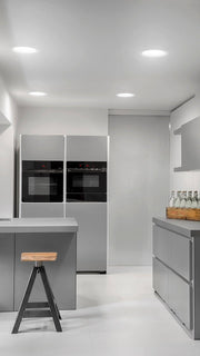 Arkoslight LED Einbauleuchte Drop matt, weiss, moderne Anwendung im Wohnbereich