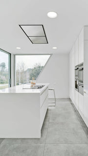 Arkoslight LED Einbauleuchte Drop matt, weiss, moderne Anwendung im Wohnbereich