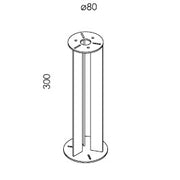 Nexolight, Tupi outdoor socket column, ground mounting base, practical outdoor accessory