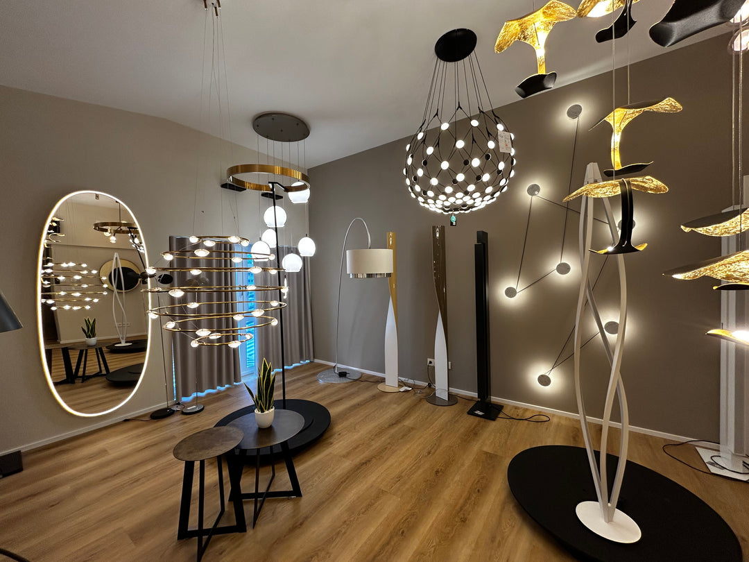the loft Showroom Sasbach, Auswahl führender Leuchtenhersteller