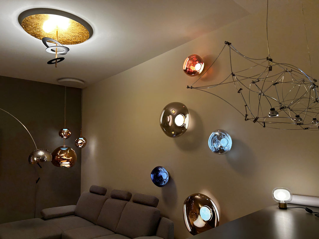 the loft Showroom Sasbach, Auswahl führender Leuchtenhersteller, Wandleuchten, Pendelleuchten