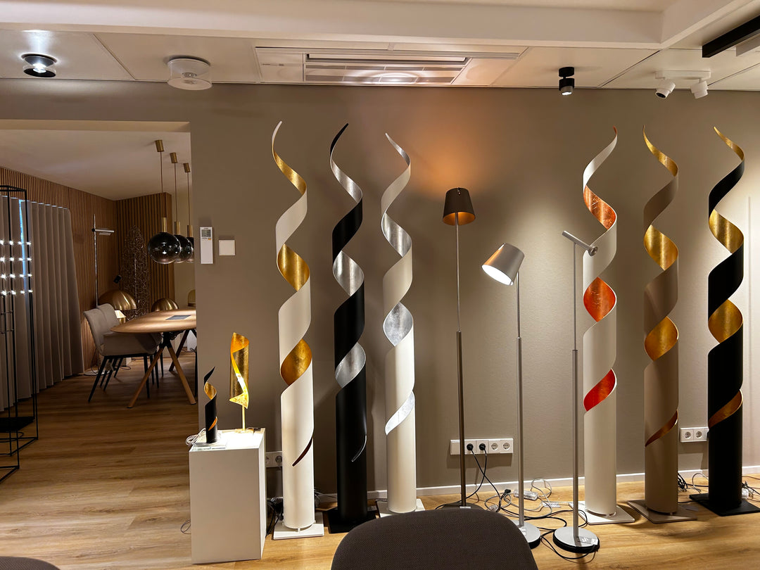the loft Showroom Sasbach, Auswahl führender Leuchtenhersteller, Stehleuchten