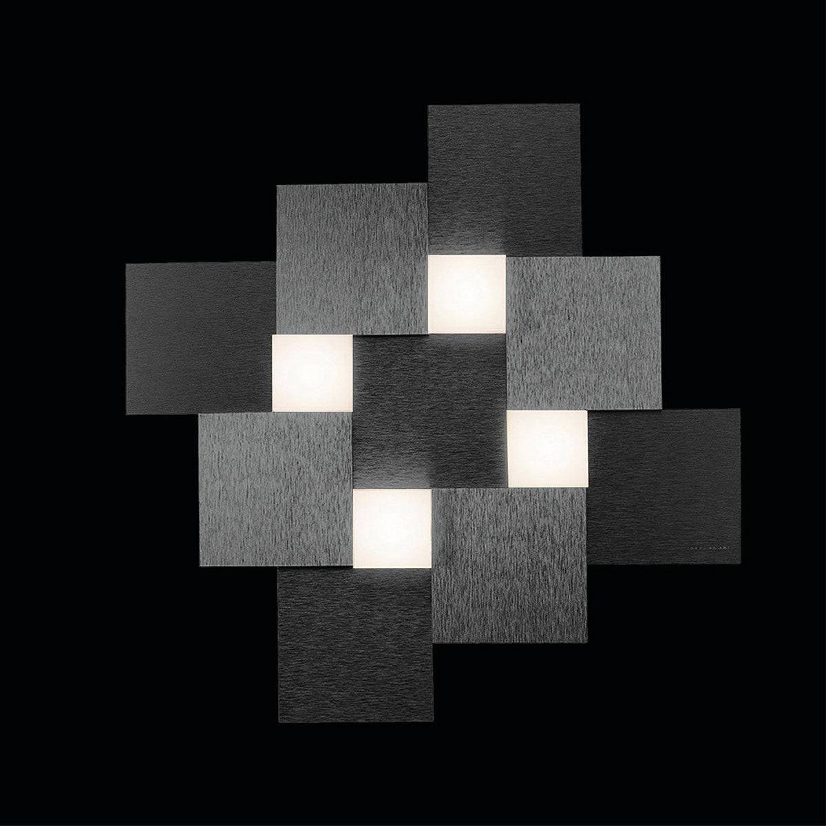 Grossmann, LED-Wand-/Deckenleuchte CREO 4-flammig, Schwarz, moderne Deckenleuchte