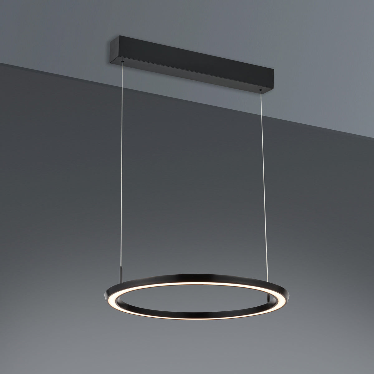 Bopp, Pendelleuchte Smart Round, Schwarz, stilvolle LED Beleuchtung