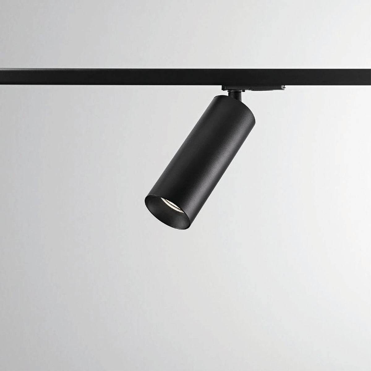DLS Lighting, 1-Phasen-Stromschienenstrahler Reed, Schwarz-Schwarz, Produktbild