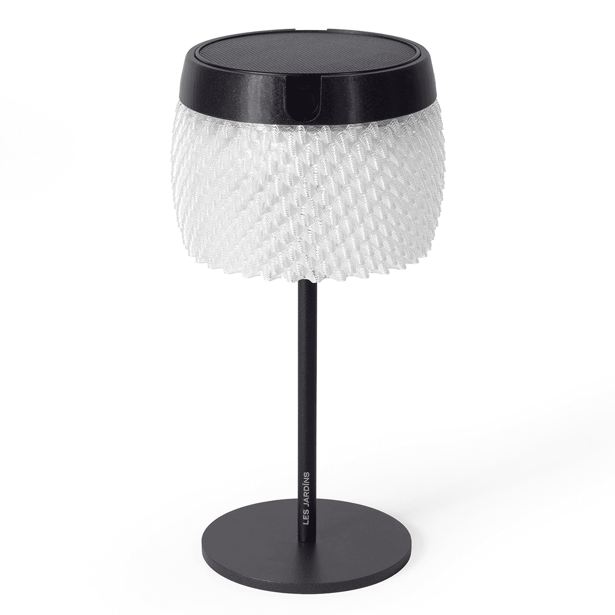 Solar-Tischlampe Lolie mit schwarzem Standfuß