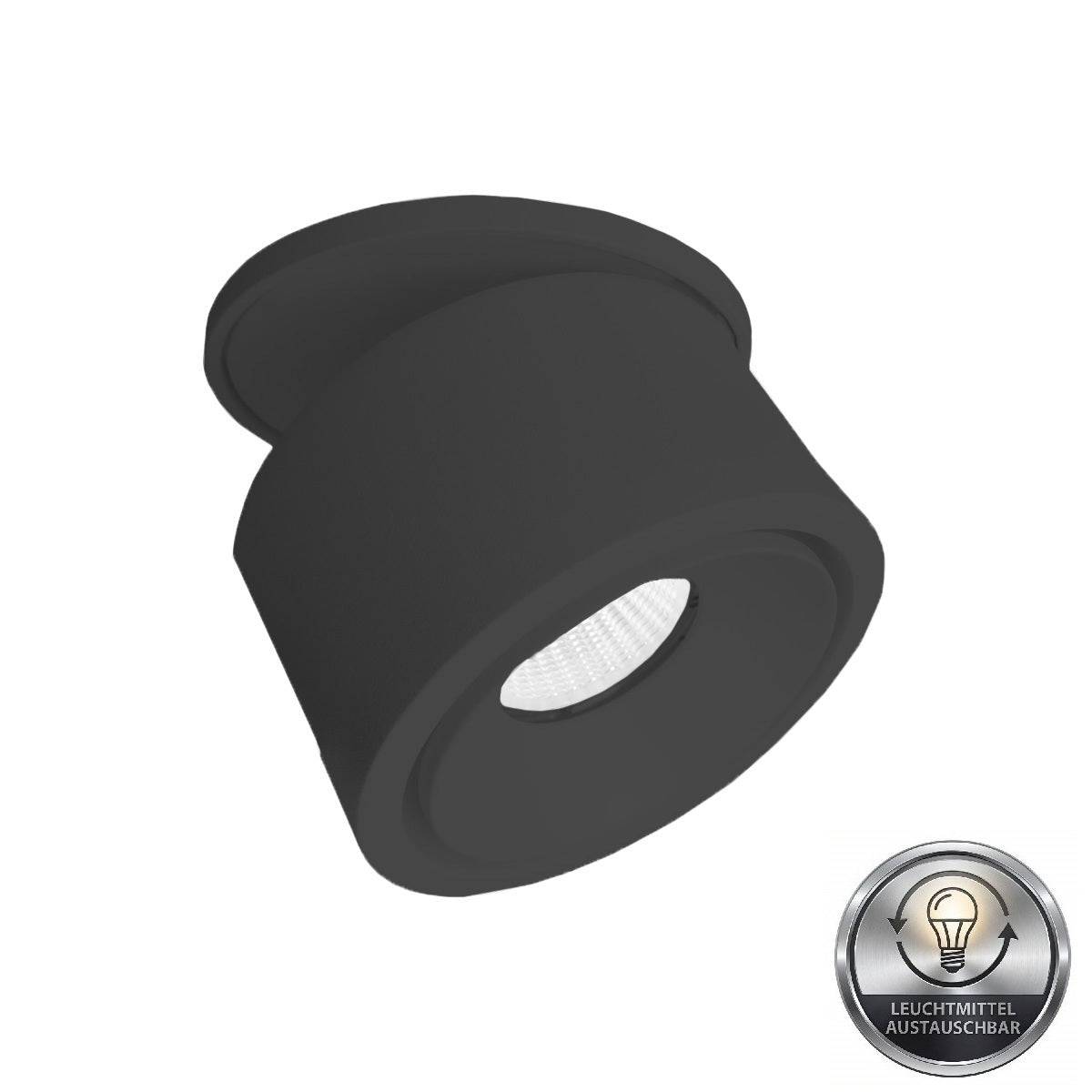 Sonluce, Halbeinbaustrahler Luca Pro Mini, Schwarz, Produktbild