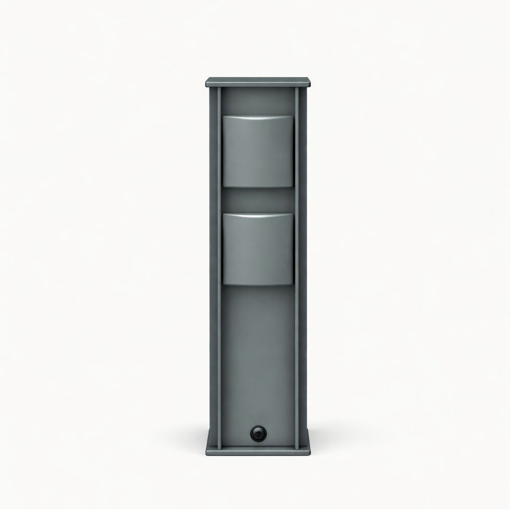 Nexolight, Tupi outdoor socket column, anthracite, practical outdoor socket