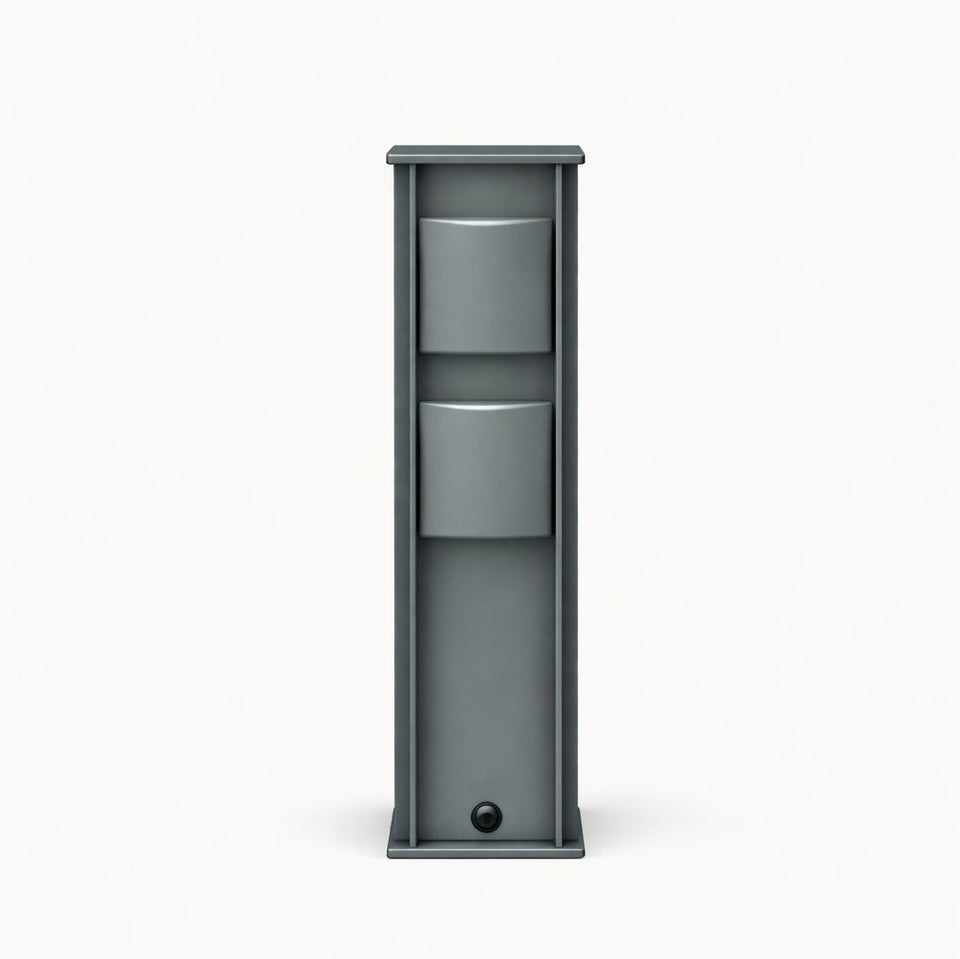 Nexolight, Tupi outdoor socket column, anthracite, practical outdoor socket