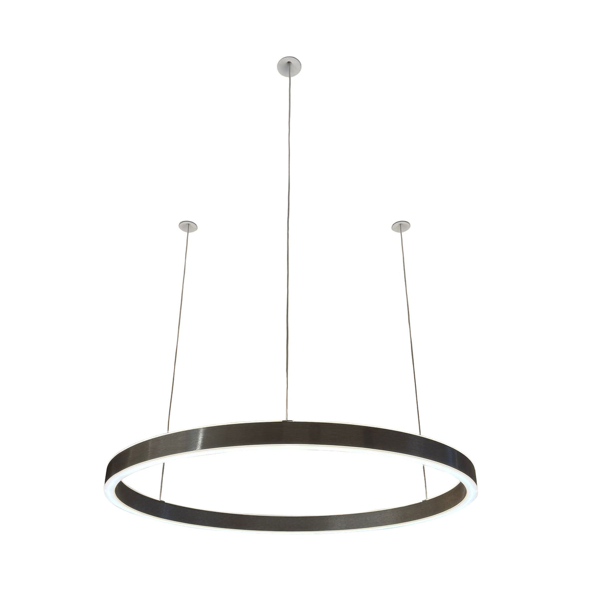 Braga, Pendelleuchte Loop 24V, 75cm Gunmetal, moderne Pendelleuchte