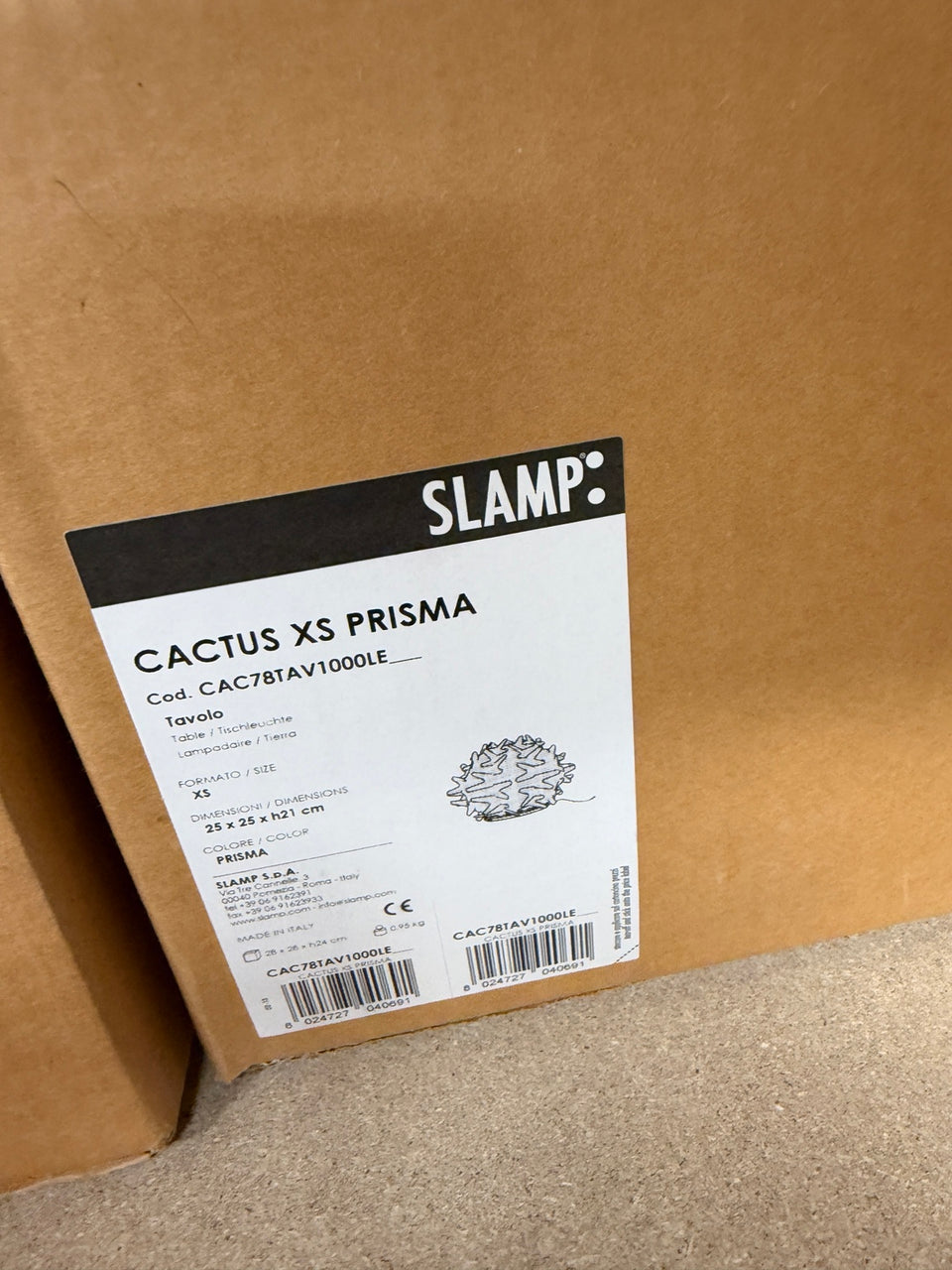 SLAMP Cactus XS Prisma Tischleuchte – Abverkauf – Originalkarton und Typenschild