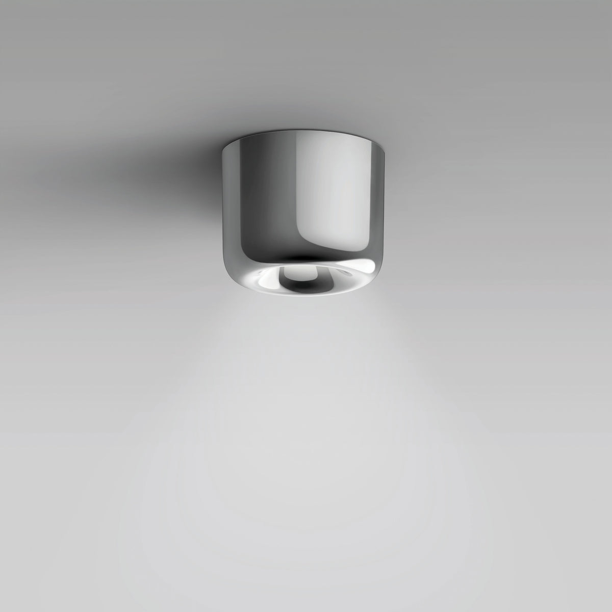 Serien, Deckenleuchte Cavity L, Aluminium, hochwertige Deckenbeleuchtung