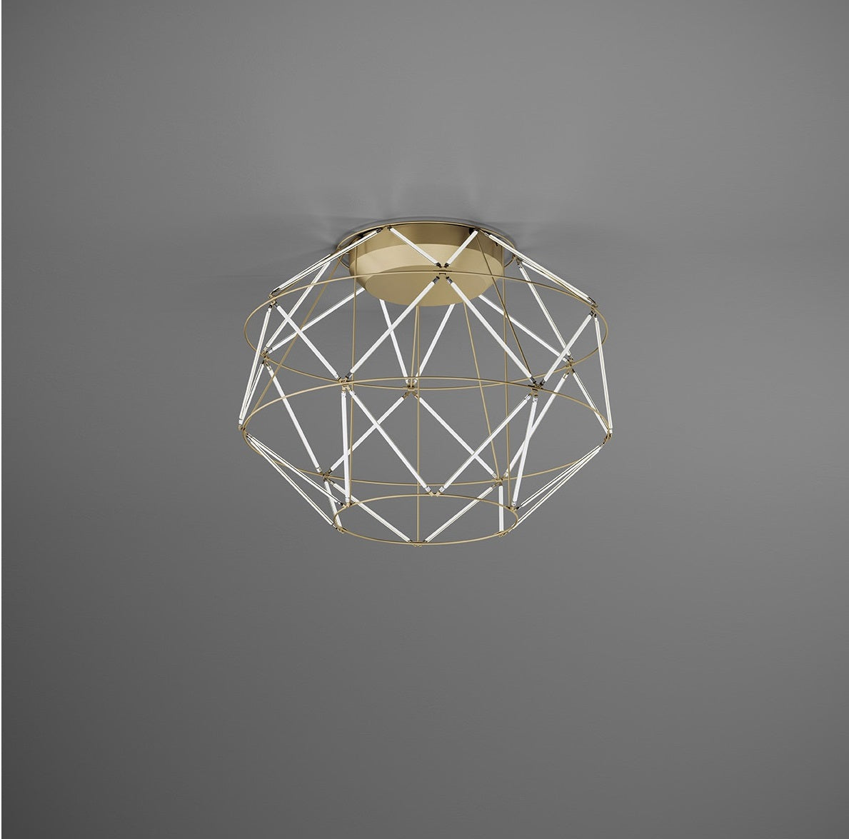 Urban Lighting, Deckenleuchte Euclide, 56cm Gold, stilvolle Deckenbeleuchtung