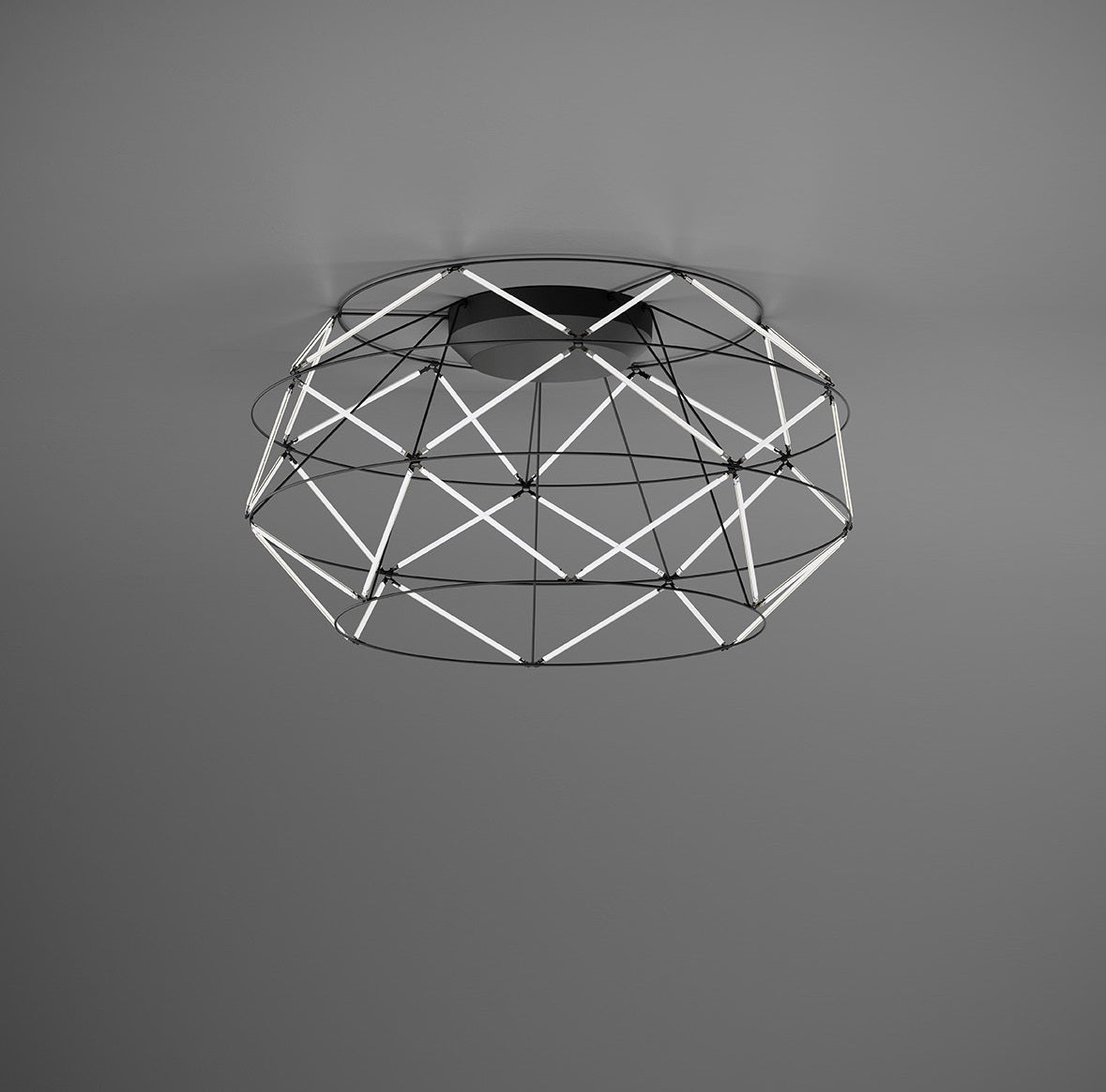 Urban Lighting, Deckenleuchte Euclide, 70cm Schwarz, moderne Deckenleuchte