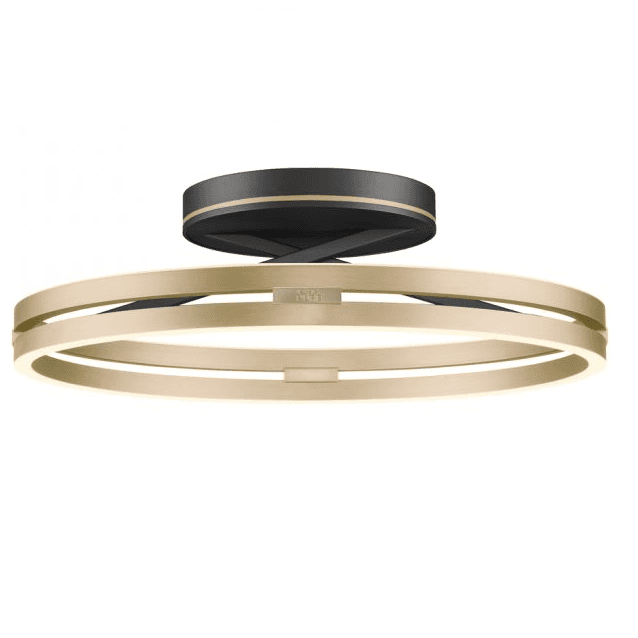 Loop Deckenleuchte - elegante dimmbare Beleuchtung, Design in Schwarz und Beige