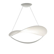 Foscarini Plena MyLight LED-Pendelleuchte Weiß – Gesamtansicht mit Baldachin