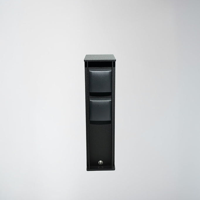 Nexolight, Tupi outdoor socket column, black, outdoor power supply