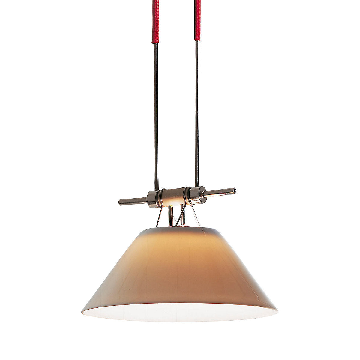 Ingo Maurer Ya Ya Ho Element 4 – Modellabbildung mit roter Isolierung, Farbe des Lagerexemplars noch ungeprüft