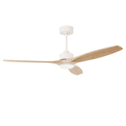 LEDS C4 Stem Evo Ø132 cm – Pendel, Gehäuse / Flügel: Weiß / Helles Holz, LED – CCT 3000/4000/5000K