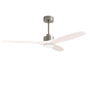 LEDS C4 Stem Evo Ø132 cm – Pendel, Gehäuse / Flügel: Nickel satiniert / Weiß, LED – CCT 3000/4000/5000K