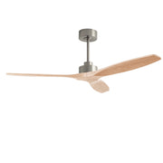 LEDS C4 Stem Evo Ø132 cm – Pendel, Gehäuse / Flügel: Nickel satiniert / Helles Holz, Ohne Licht