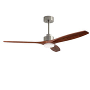 LEDS C4 Stem Evo Ø122 cm – Pendel, Gehäuse / Flügel: Nickel satiniert / Dunkles Holz, LED – CCT 3000/4000/5000K