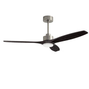 LEDS C4 Stem Evo Ø122 cm – Pendel, Gehäuse / Flügel: Nickel satiniert / Schwarz, LED – CCT 3000/4000/5000K