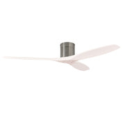 LEDS C4 Stem Evo Ø122 cm – Tube, Gehäuse / Flügel: Nickel satiniert / Weiß, Ohne Licht
