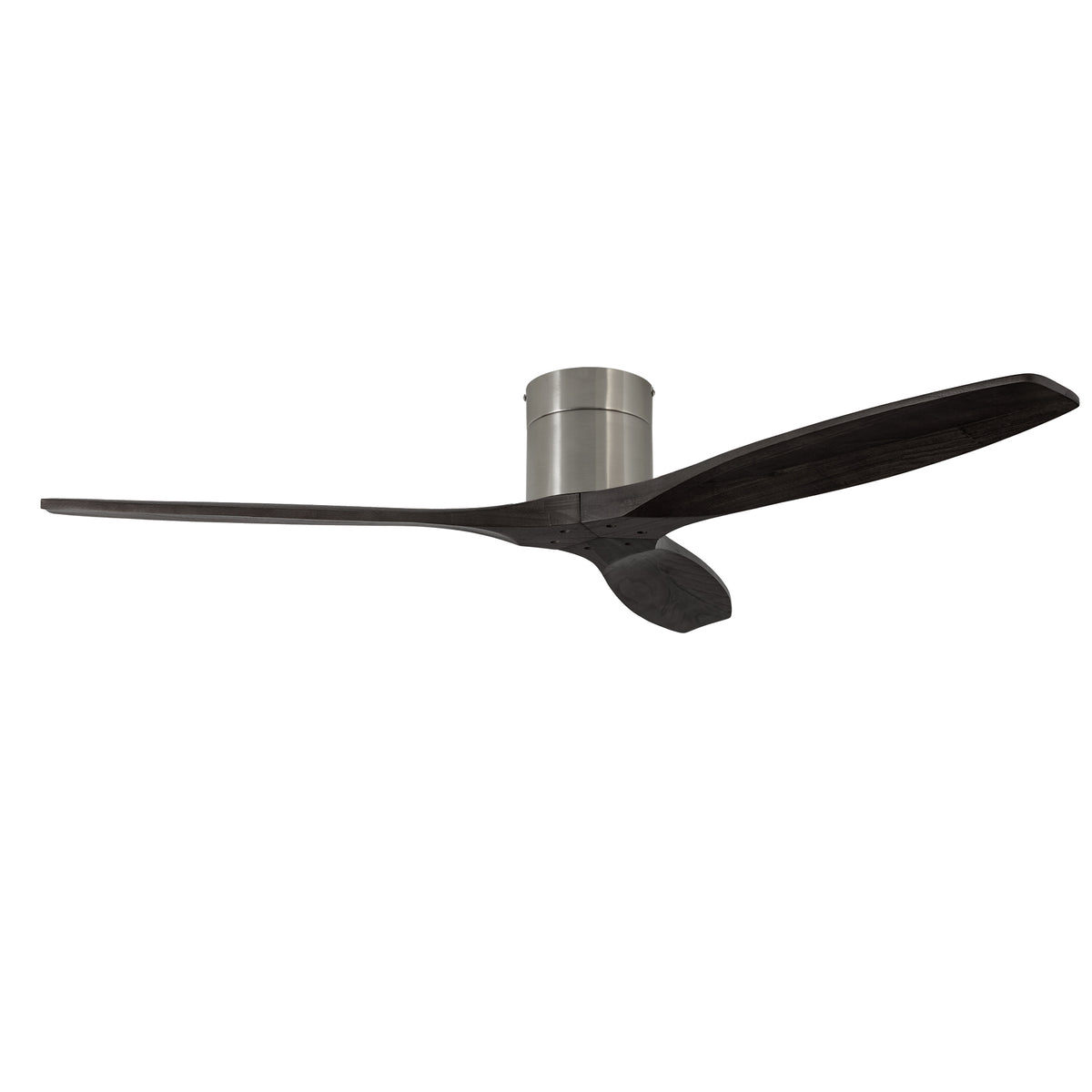 LEDS C4 Stem Evo Ø122 cm – Tube, Gehäuse / Flügel: Nickel satiniert / Schwarz, Ohne Licht