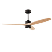 LEDS C4 Stem Evo Ø132 cm – Pendel, Gehäuse / Flügel: Schwarz / Helles Holz, Play Super Comfort – 2700K