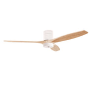 LEDS C4 Stem Evo Ø132 cm – Tube, Gehäuse / Flügel: Weiß / Helles Holz, Play Super Comfort – 2700K