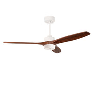 LEDS C4 Stem Evo Ø122 cm – Pendel, Gehäuse / Flügel: Weiß / Dunkles Holz, Play Super Comfort – 2700K