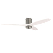 LEDS C4 Stem Evo Ø122 cm – Tube, Gehäuse / Flügel: Nickel satiniert / Weiß, Play Super Comfort – 2700K