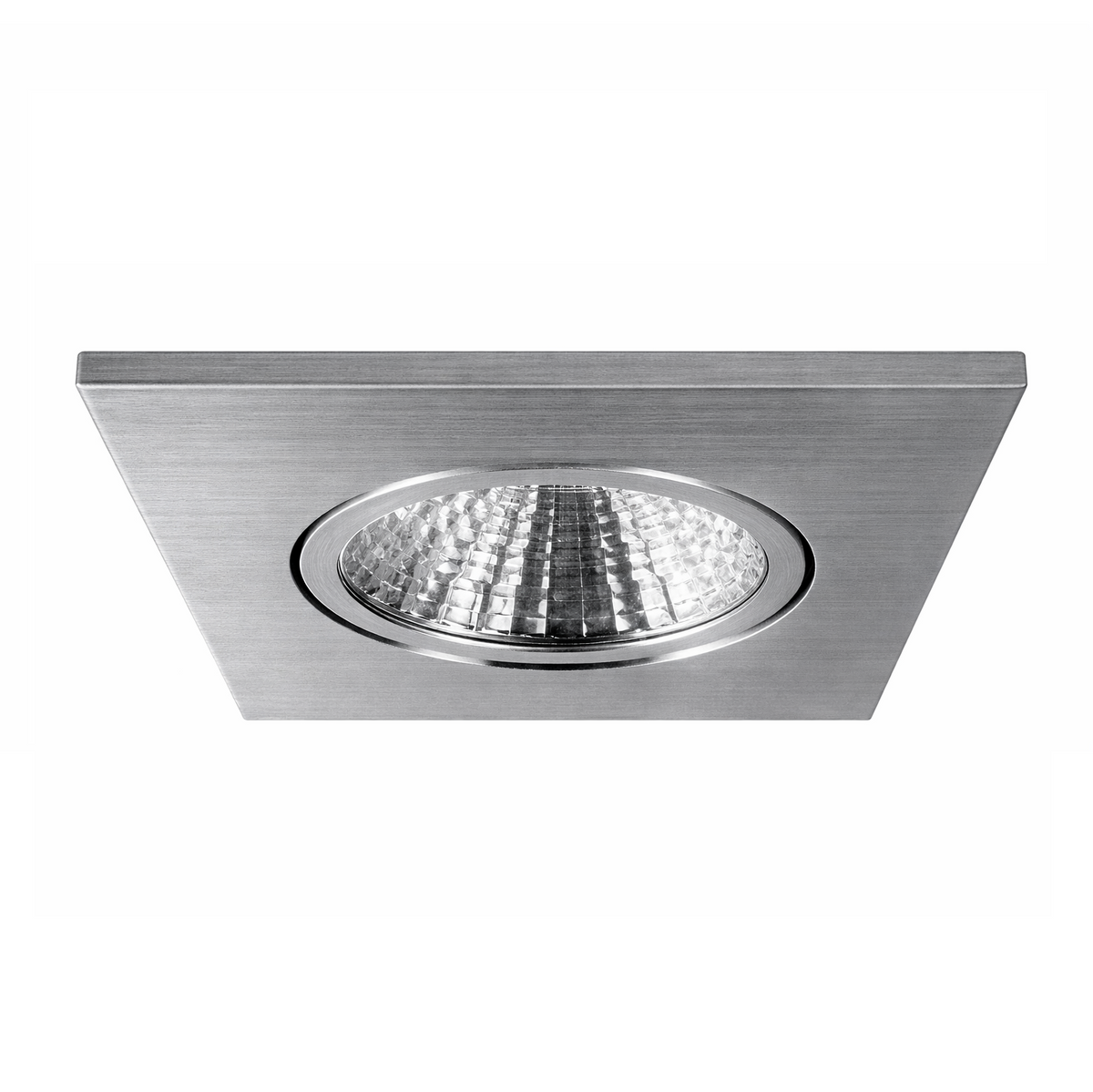 Mobilux, LED Einbaustrahler MobiDim COB Slim Q, Aluminium poliert, moderne Lichtlösung