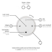 Pure, Pendelleuchte E-Popup elektrisch, Fernbedienung, moderne Lichtsteuerung