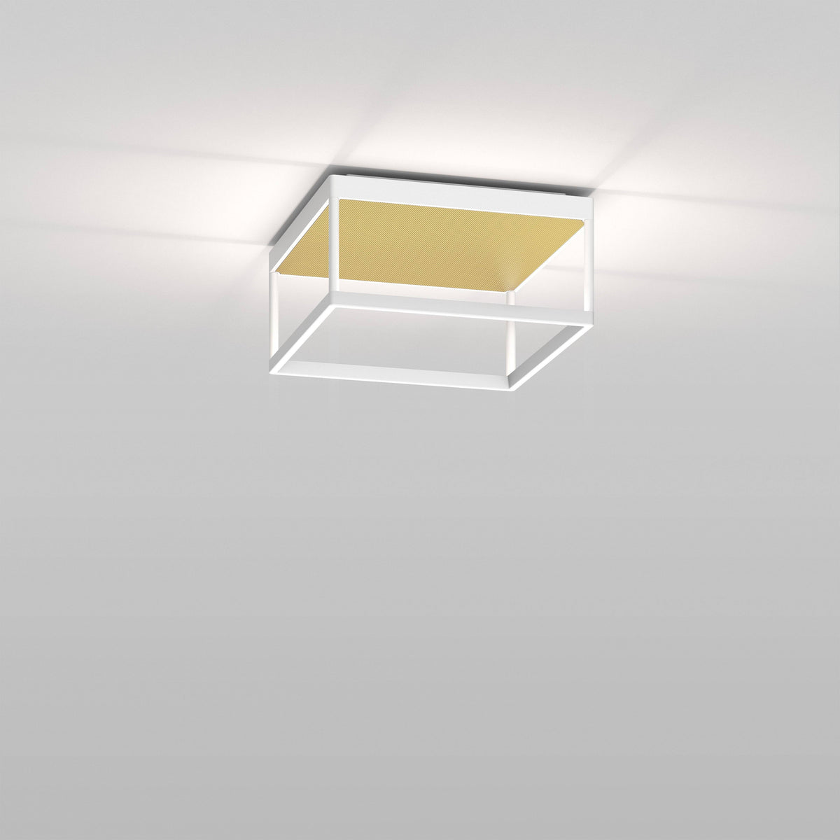 Serien, Deckenleuchte Reflex M 150, Weiss-Gold, stilvolle Deckenbeleuchtung