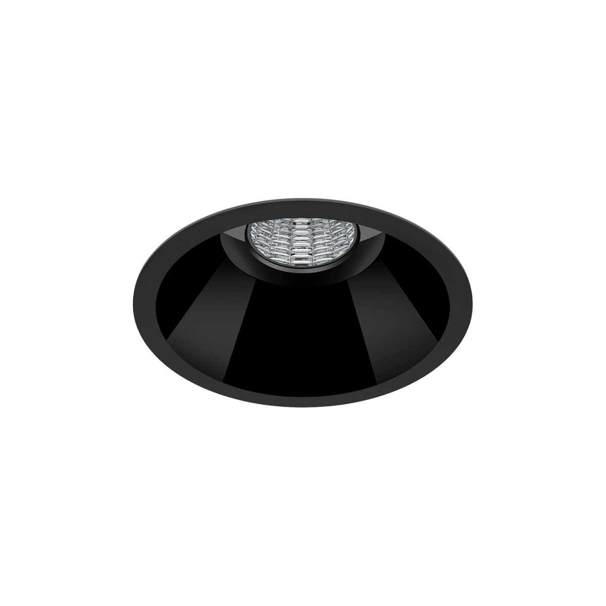 Arkoslight Einbauleuchte LED Shot M, schwarz, Vorderansicht