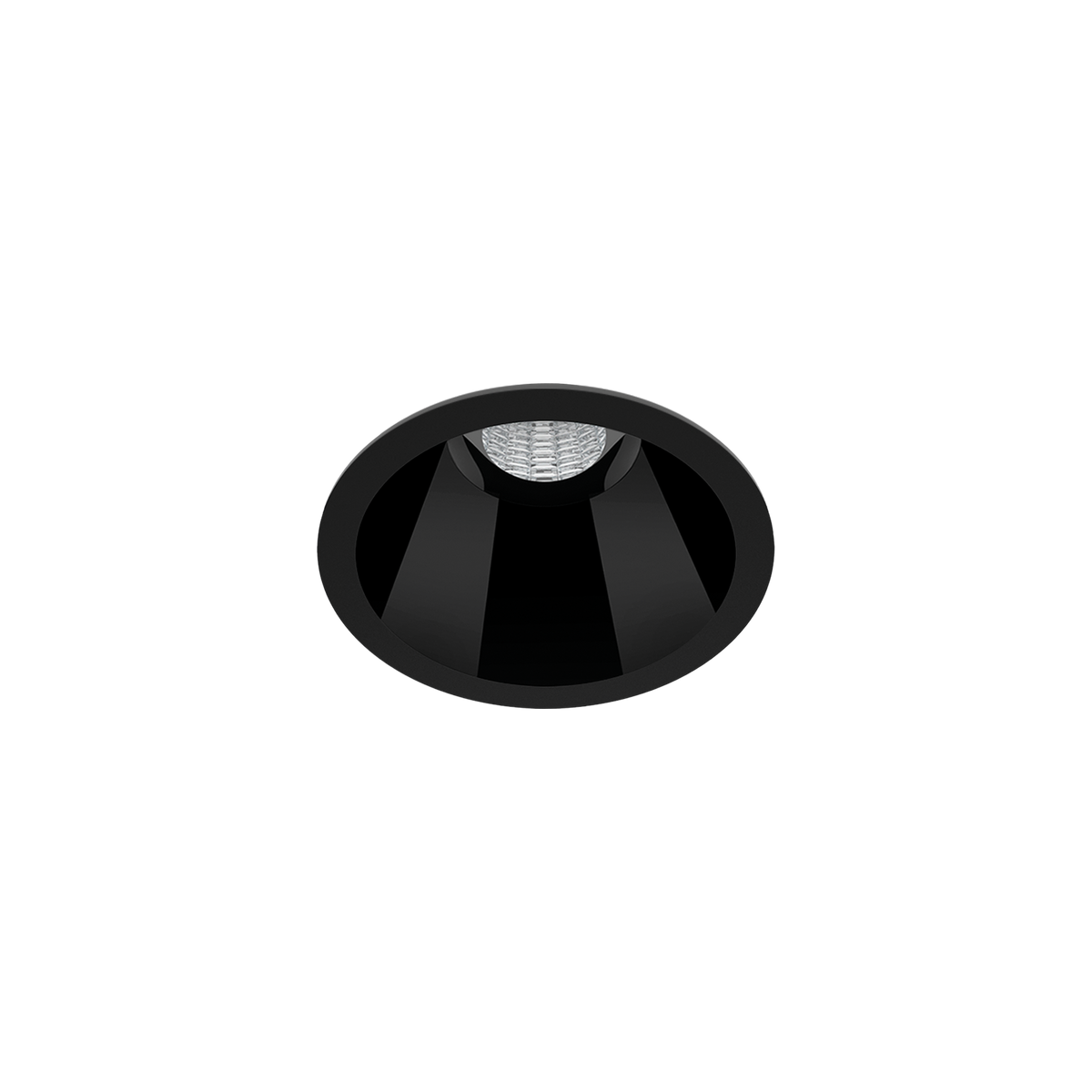 Arkoslight Einbauleuchte LED Shot S, schwarz, Vorderansicht