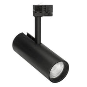 LUX-IT, LED-Stromschienenstrahler Mox Tube, Raumbild, stilvolle Lichtlösung