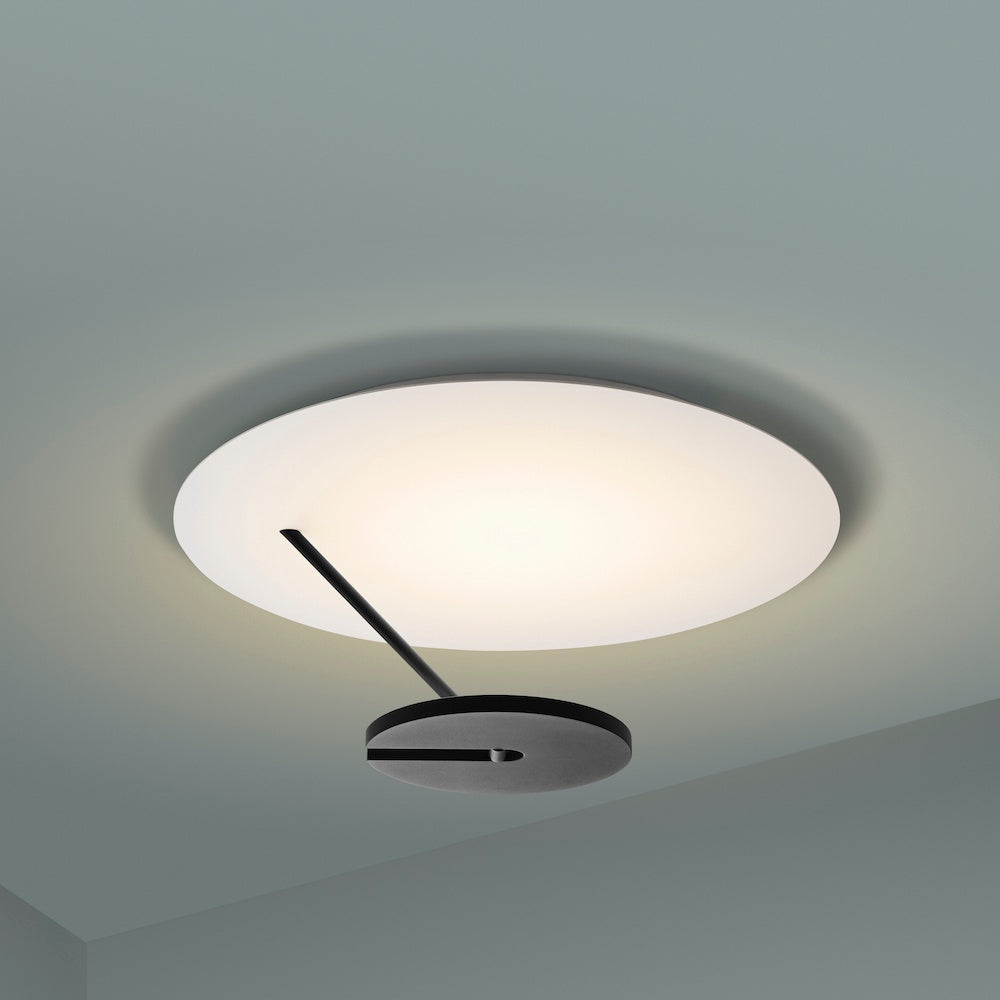 Holtkötter, Deckenleuchte Supernova Disc, Schwarz, moderne Deckenleuchte