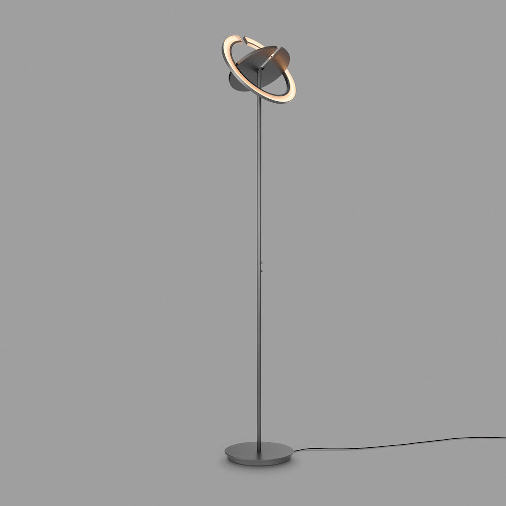 Holtkötter, Deckenfluter Supernova Linear, Bronze, stilvolle Raumbeleuchtung