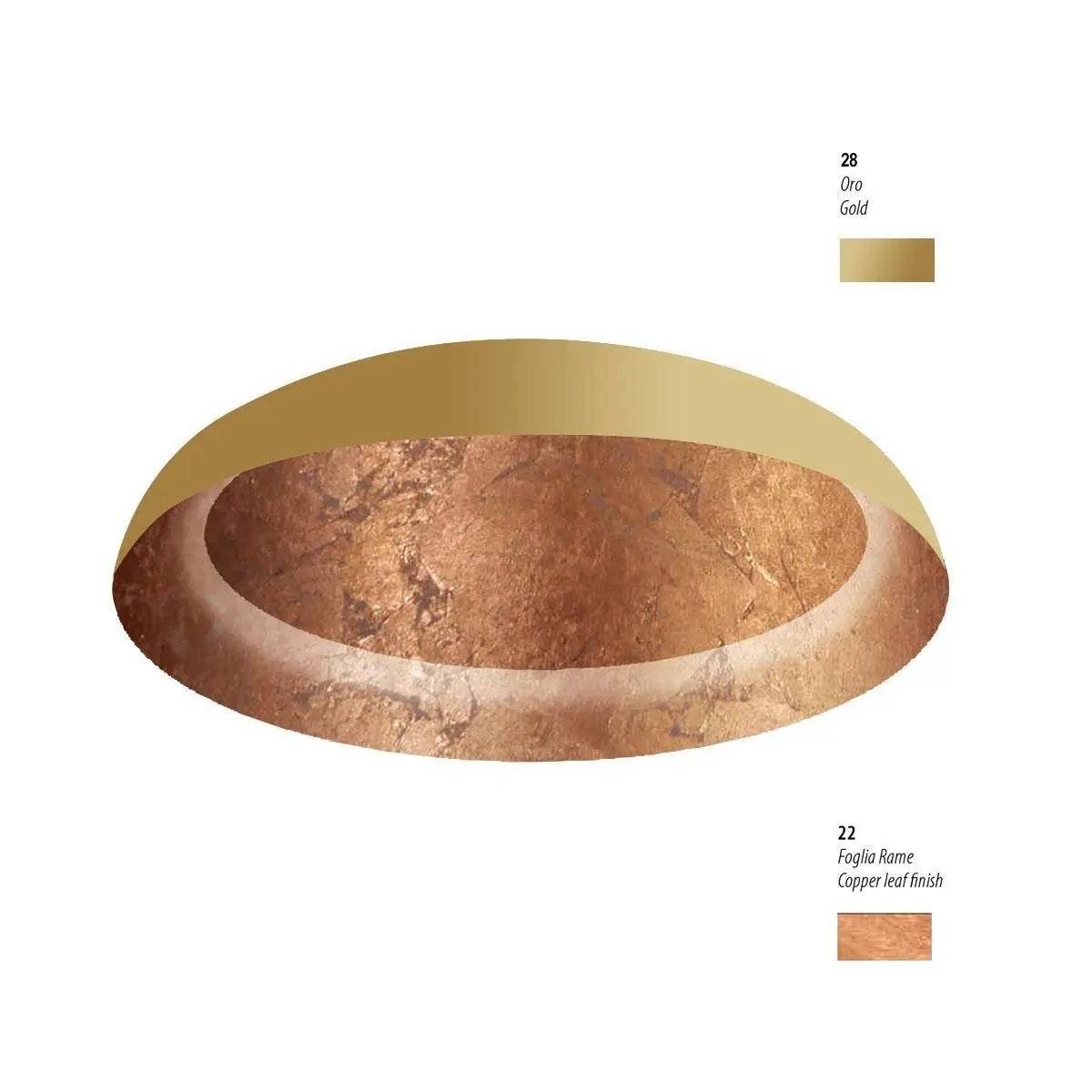 Deckenleuchte Eclissi Ø40cm in Painted Rose Finish