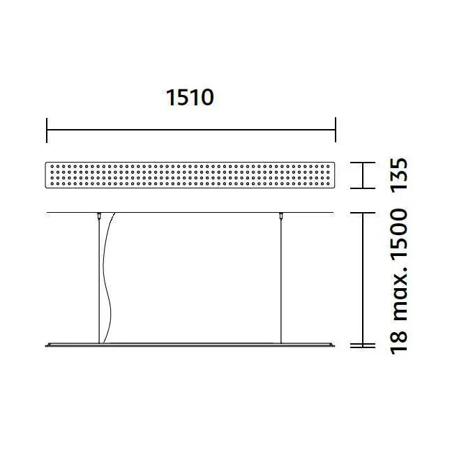 Nimbus, Einbaupendelleuchte Modul L196, Zeichnung, professionelle Lichtplanung