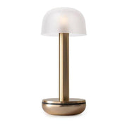Humble, Akku-Tischleuchte Two Table, Gold Mattglas, moderne Akku Beleuchtung