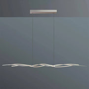 Escale, Pendelleuchte Silk 2.0, 160cm Aluminium, moderne Raumbeleuchtung