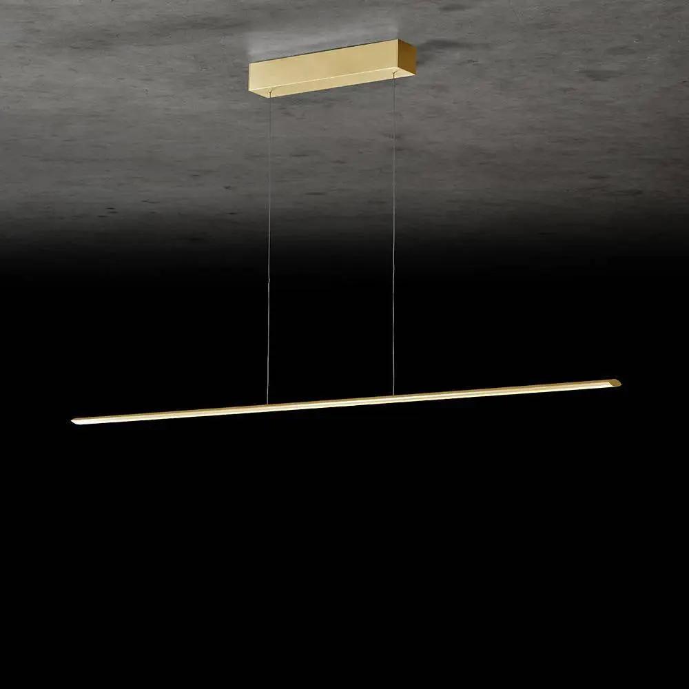 Holtkötter, Pendelleuchte Epsilon RR, 123cm Messing, hochwertige Pendelleuchte