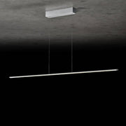 Holtkötter, Pendelleuchte Epsilon RR, 163cm Silber, moderne Esstischbeleuchtung